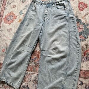 Free People Barrel Jean W30 Short